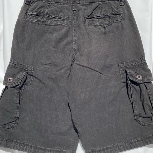 Pre- Owned Gently Worn American Eagle Longboard Men’s 26 Cargo Shorts Grey - Picture 4 of 11